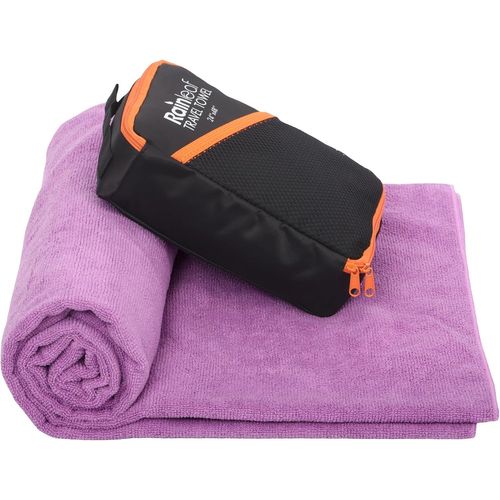 Serviette De Voyage En Microfibre À Séchage Rapide, Ultra Compacte, Super Absorbante, Débarbouillettes Pour Salle De Bain, Douche, Camping, Randonnée Violet, 76,2 X 127 Cm[Gra13558]