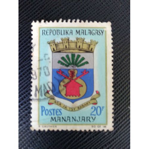 Timbre Madagascar ( Yt 438 ) 1967 Les Armes Mananjary