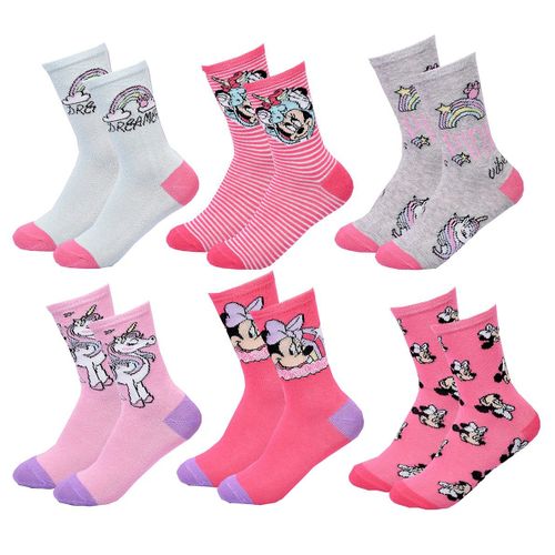 Chaussettes Pack Fille Disney Minnie Pack De 6 Paires 0687