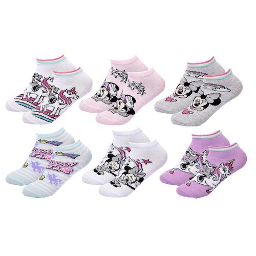 Chaussettes Pack Fille Disney Minnie Pack De 6 Paires Sneaker 2087