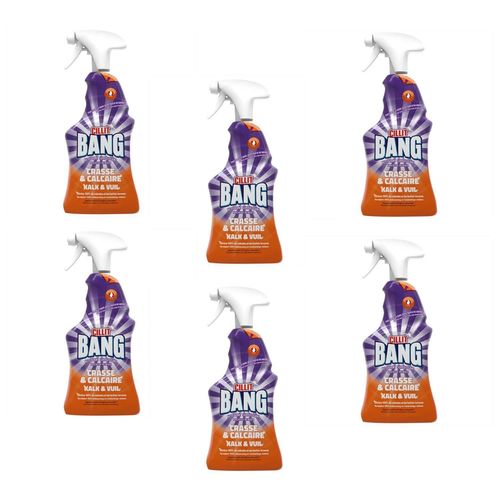CILLIT BANG Lot de 6 Sprays Rechatgeable Expert Crasse & Calcaire Spray de 750ml