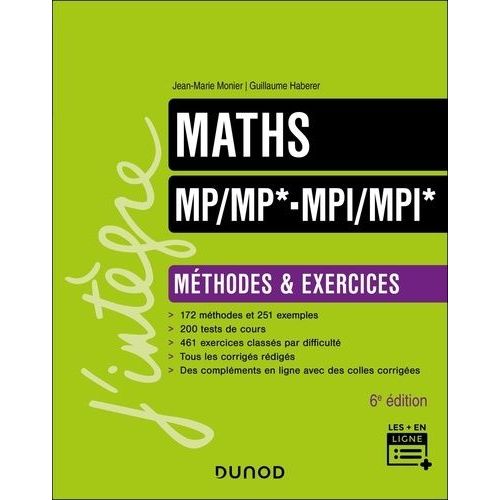 Maths Mp/Mp*- Mpi/Mpi* - Méthodes Et Exercices