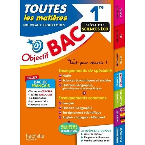 Toutes Les Matières 1re Spécialités Sciences Éco
