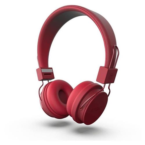 Ryght LUMINA 2 - Écouteurs avec micro - sur-oreille - Bluetooth - sans fil, filaire - jack 3,5mm - Rouge passion