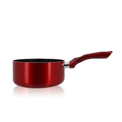 Menastyl - Casserole Compatible Induction En Aluminium 18 Cm  - Rouge