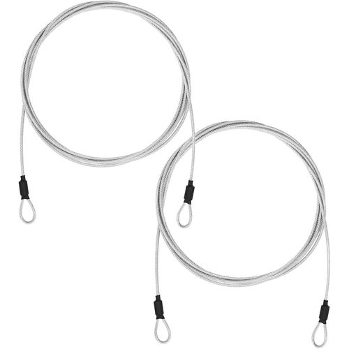 Bike Lock Cable 10ft 2 Pack With Double Safety Buckle For Bike Yard Furniture Tool Box Trunk