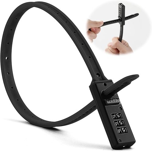 Bicycle Lock 22 Inch Lightweight Combination Bike Lock With Digital Code Cable Lock For Kids Electric Scooter Helmet Lock
