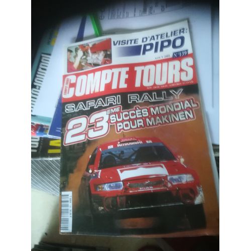 Compte Tours 139 De 2001 Safari,Limousin,Ypres,Cevennes,Mitsubi Shi Lancer Gr N