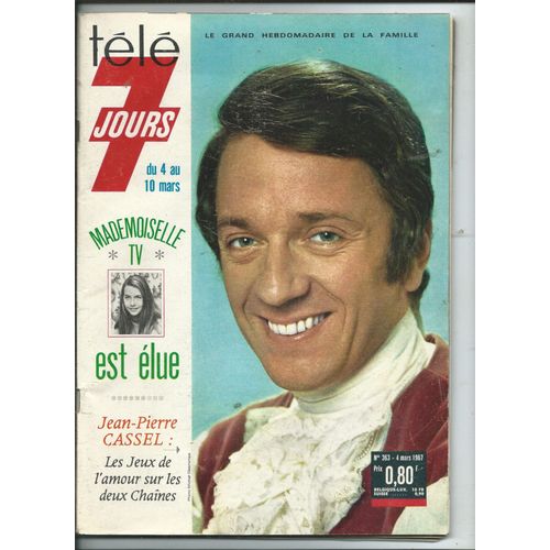 Télé 7 Jours 04/03/1967 Jean-Pierre Cassel, Armand Mestral, Sheila, Danièle Lebrun, Muriel Baptiste, Petula Clark, Geneviève Fontanel, Brel, Pierre Bellemare & Renée Legrand, Nino Ferrer, Henri Tachan