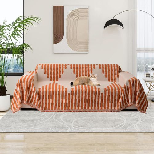 Soft Durable Chenille Reversible Sofa Covers Modern Sofa Protector Universal Furniture Protector For 1 2 3 4 Seater Loveseat Sofas Futon L Corner.[O152]
