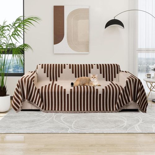 Soft Durable Chenille Reversible Sofa Covers Modern Sofa Protector Universal Furniture Protector For 1 2 3 4 Seater Loveseat Sofas Futon L Corner.[O156]