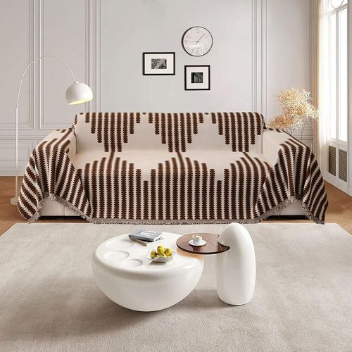 Soft Durable Chenille Reversible Sofa Covers Modern Sofa Protector Universal Furniture Protector For 1 2 3 4 Seater Loveseat Sofas Futon L Corner.[O155]