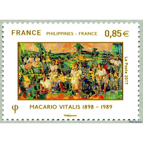 France 2017, Très Beau Timbre Neuf** Luxe Yvert 5159, Emission Commune Philippines - France, Oeuvre De Macario Vitalis.