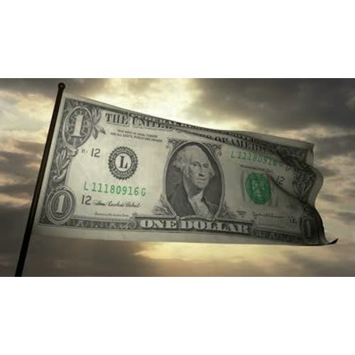 Drapeau Drapeaux Dollar Americain Usa Etats Unis Billet Argent
