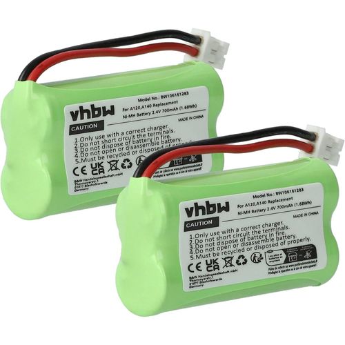 2 x Battery Compatible with Siemens Gigaset A260 Trio,A265,A345 Fixed Wireless Phone (700mAh,2.4V,NiMH)
