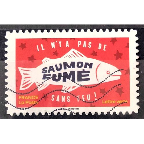 Voeux / Noel 2024 - Y'A Pas De Saumon Fumé Sans Feu ! Obl - France Année 2024 - Brn83 - N33669