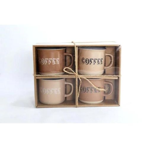 Mug Gres Set 4 Uds