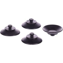 4 Ventouses Noir Ø 2.6 X 1 Cm, Pour Aquarium