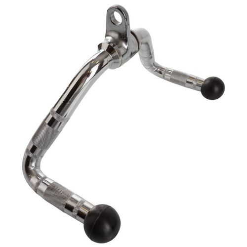 Scsports® Barre De Fixation Pour Câble ? 30cm, Chromé, Embouts En Caoutchouc, Ergonomique, Charge Max 200kg - Multi-Exerciseur, Barre De Traction Pour Câble, Manche Traction À Câble, Musculation