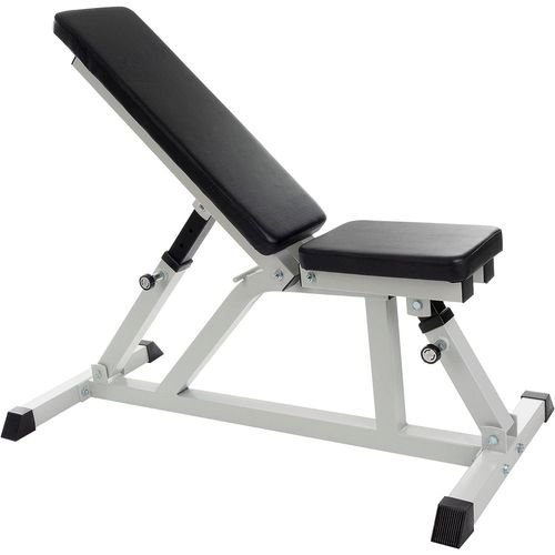 Scsports® Banc De Musculation - Dossier Réglable En 7 Positions, Charge Max 200 Kg, Rembourré, Stable, Blanc - Banc Incliné Multifonctionnel, Banc D'entraînement Pour Abdominaux À La Maison