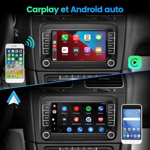 Hikity Android Autoradio Carplay sans Fil pour VW Golf 5 6 Polo