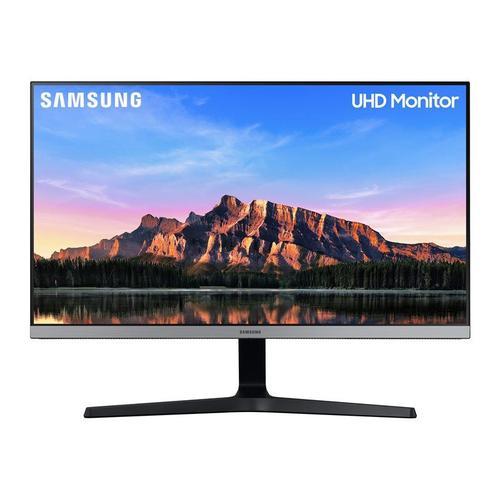 Samsung U28R552UQP - UR55 Series - écran LED - 28" - 3840 x 2160 4K @ 60 Hz - IPS - 300 cd/m² - 1000:1 - HDR10 - 4 ms - 2xHDMI, DisplayPort - bleu foncé/gris
