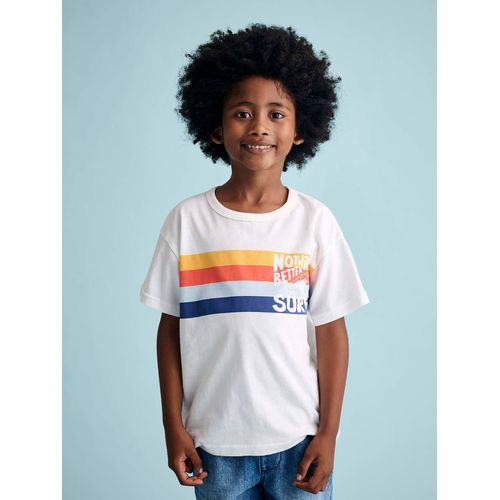 T-Shirt Graphique Garçon Blanc