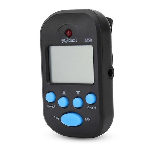 Mini Digital Beat Tap M50 Tempo Metronome Clip Instruments De Musique (Noir)