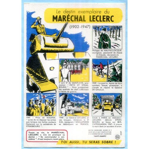 Buvard Ancien - Le Destin Exemplaire Du Maréchal Leclerc - N°2