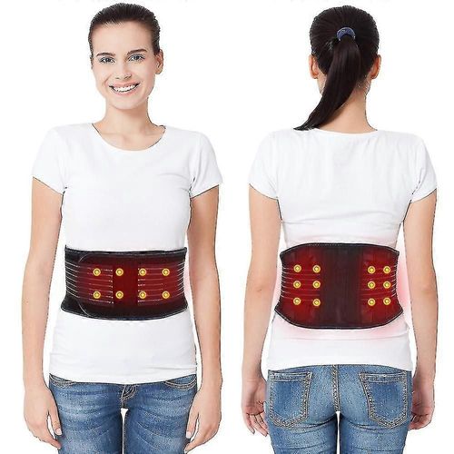 Coussin Chauffant Pour Le Massage Des Maux De Dos - Enveloppement De Ceinture Chauffant - Soulagement Des Maux De Ventre Et De Dos Colonne Lombaire Arthrite De L'estomac (L)