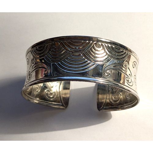 Bracelet Manchette Argenté