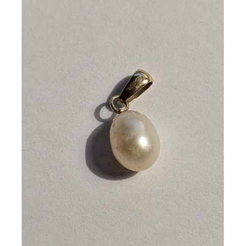 Pendentif Perle Et Or 750