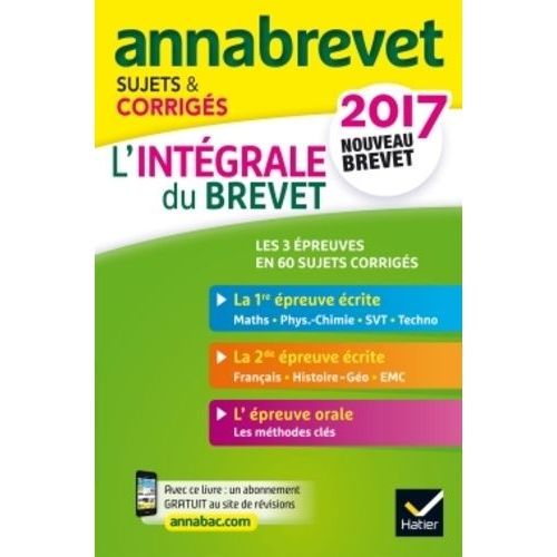 L'intégrale 3e - Sujets Et Corrigés