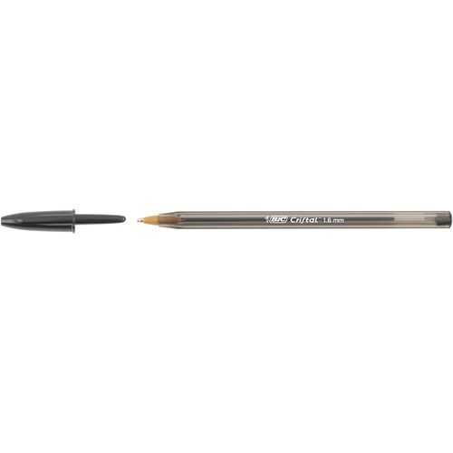 Bic Stylo À Bille Cristal Large 1,6 Mm Noir
