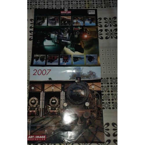 Calendrier Train : Machine À Vapeur - Année 2007- Art & Image Bestseller -