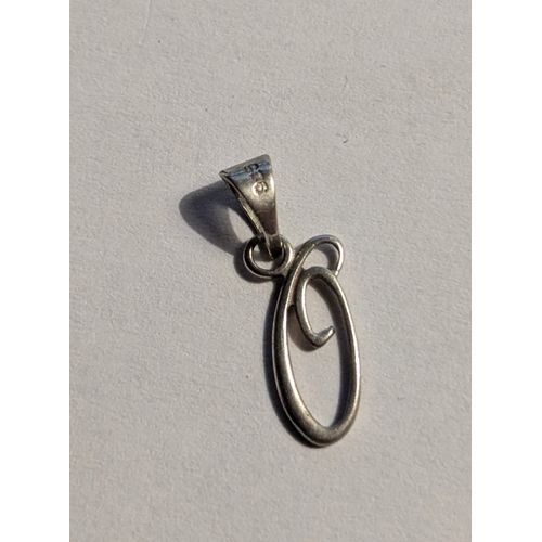 Pendentif En Argent 925 - Lettre O