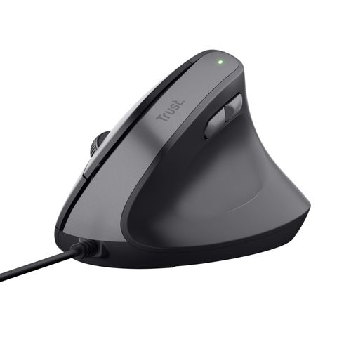 Trust Yuno Souris Ergonomique Filaire, Souris Verticale pour Droitier avec Cable USB de 1,5m