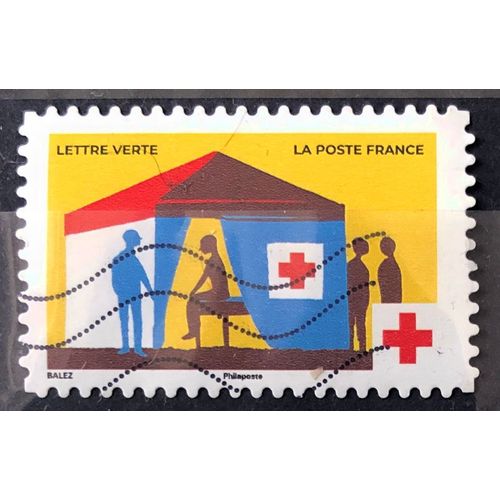 Croix Rouge 2023 (Dessin Tente Accueil) Obl - France Année 2023 - Brn83 - N33672