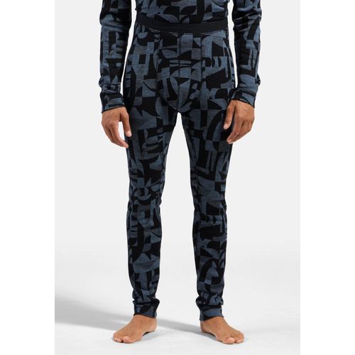 Odlo Collant Technique À Motif En Jacquard Merino Warm Pour Homme, L, Blue