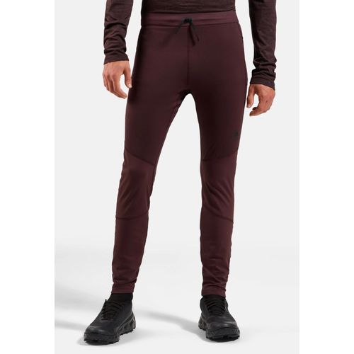 Odlo Collant De Running Zeroweight Warm 2.0 Pour Homme, S, Bordeaux