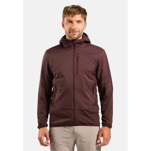 Odlo Veste Hybride Isolante En Laine Ascent Pour Homme, Xxl, Bordeaux