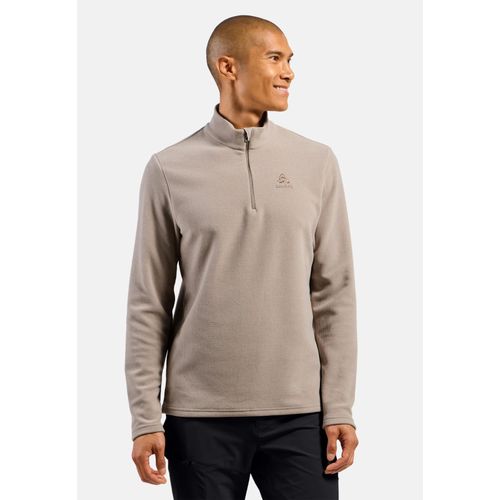 Odlo Pull Technique À Col ¿ Zippé Roy Pour Homme, S, Beige