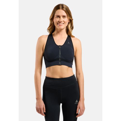 Odlo Brassière De Sport Zippée À Maintien Élevé Seamless Pour Femme, S, Black