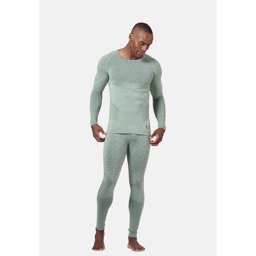 Odlo Haut Technique À Manches Longues Slokar Performance Wool Warm Pour Homme, Xxl, Green