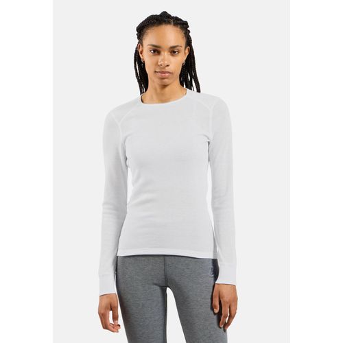 Odlo T-Shirt À Manches Longues Active Warm Pour Femme, M, Blanc
