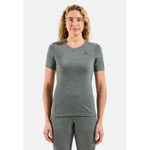 Odlo T-Shirt Technique À Col Rond En Laine Mérinos 200 Natural Pour Femme, Xs, Gris