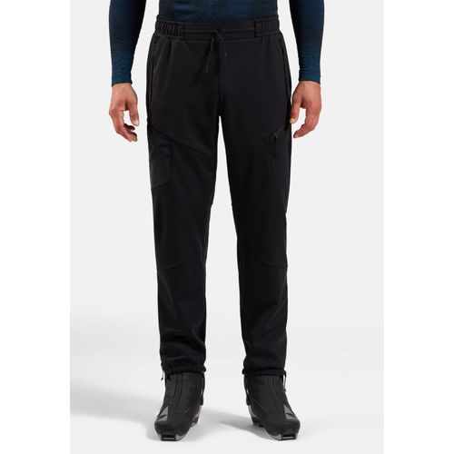 Odlo Pantalon De Ski De Fond Coupe-Vent Zeroweight X-Warm Pour Homme, M, Black