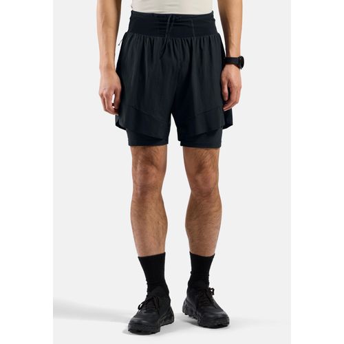 Odlo Short De Trail Running 2 En 1 6 Inch X-Alp 2.0 Pour Homme, Xxl, Black