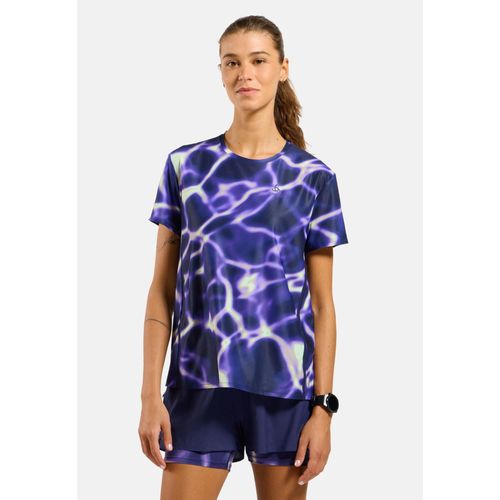 Odlo T-Shirt De Running Imprimé Zeroweight Chill-Tec Pour Femme, L, Purple