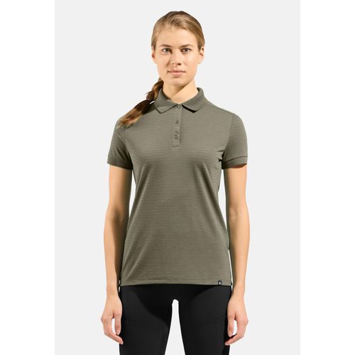 Odlo Polo En Fibres Naturelles Ascent Pour Femme, L, Green